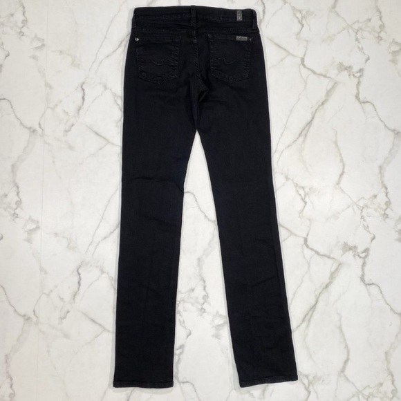 7 For All Mankind Straight Leg Jeans 33.5” Inseam - Picture 3 of 6